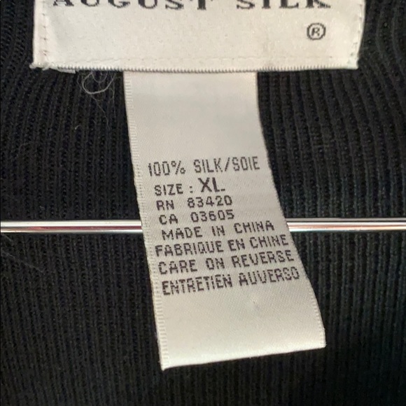 August Silk Black Hooded Sweater with fur trim - Picture 3 of 12